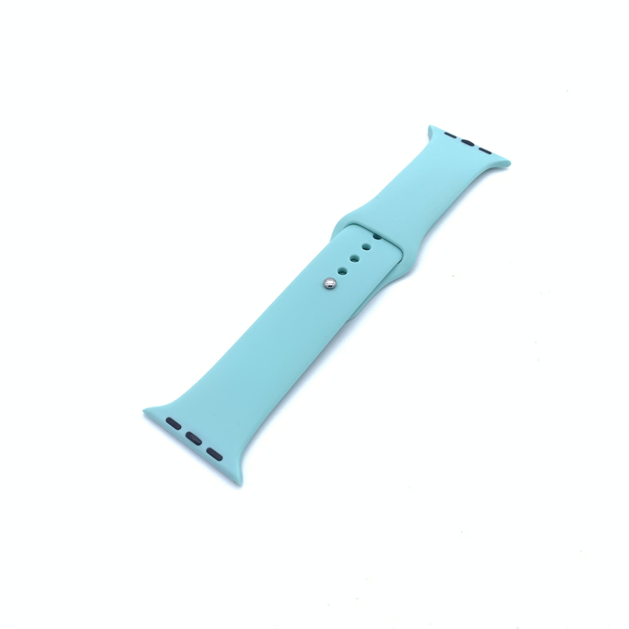 Curea Silicon Compatibila Apple Watch Seria 1, 2, 3, 4, 5, 6, SE, pentru 42/44mm L Turquoise
