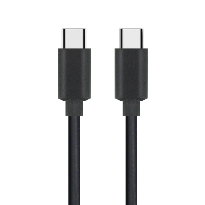Cablu de date Pili-Paradise, USB C-USB C, 5A, 100W, Incarcare rapida, Negru