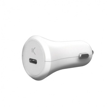 Incarcator Auto Ksix Usb-Type C 18W Alb Incarcator Auto Ksix Usb-Type C 18W Alb