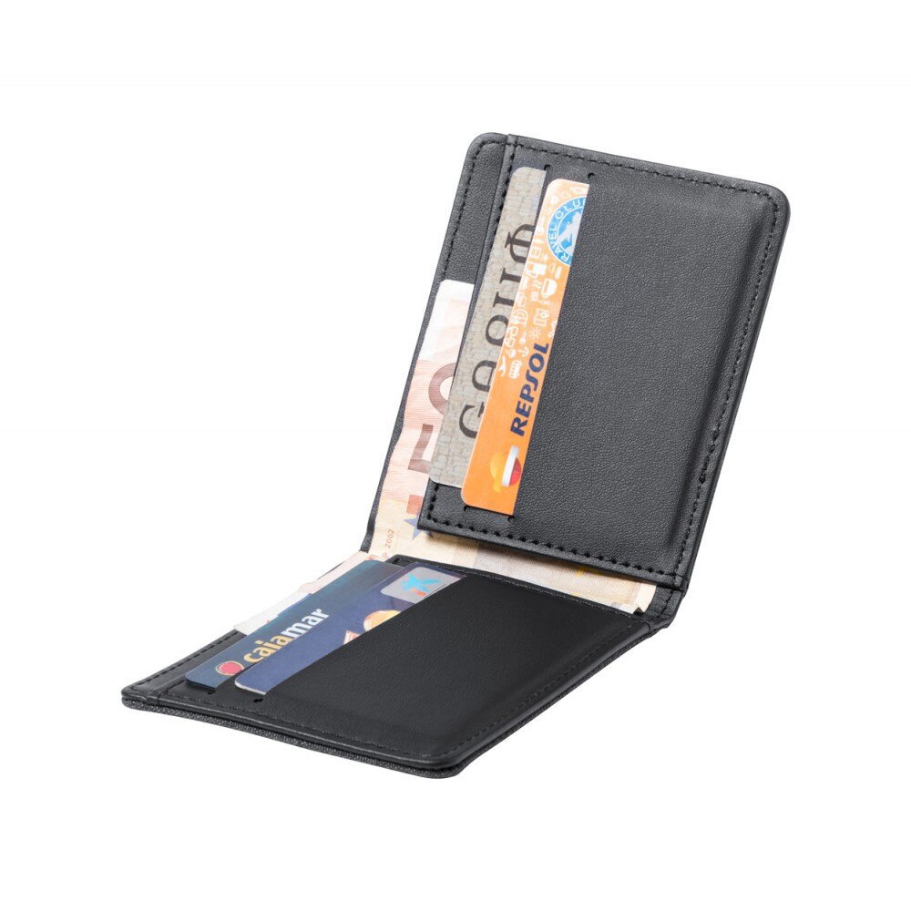 Portofel, 110×86×13 mm, Everestus, 20FEB7709, Poliester, Negru, lupa de citit inclusa