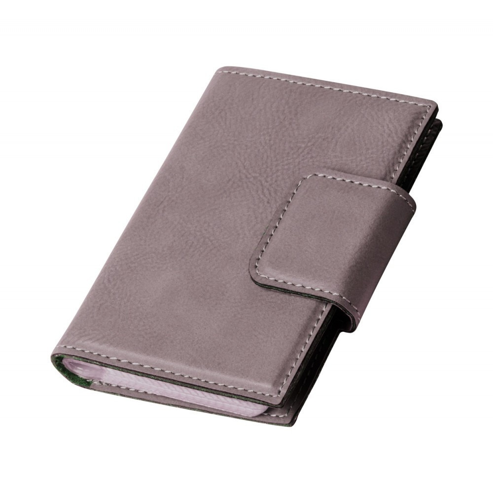 Portcard, 85×110×13 mm, Antonio Miro by AleXer, 20FEB4523, Piele ecologica, Maro, breloc inclus