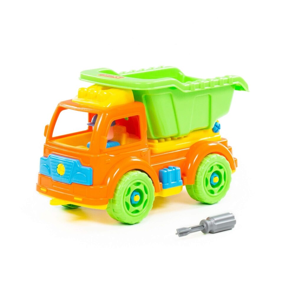 Camion demontabil , surubelnita inclusa , 27.5 cm , Multicolor , 3 ani +