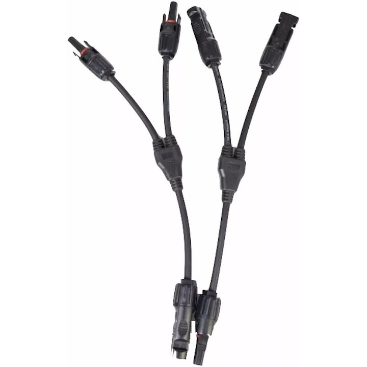 EcoFlow MC4 удължителен кабел за соларни панели, 3 м, черен