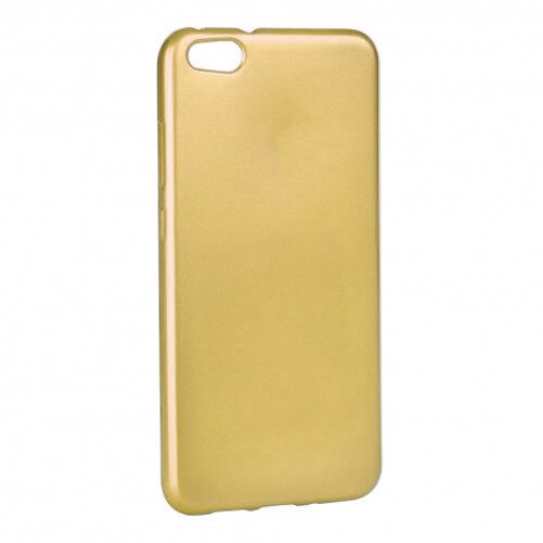 Set Husa Pentru APPLE iPhone 7 / 8 - Jelly Mat (Auriu) + Folie de Sticla Pentru APPLE iPhone 7 \ 8 Smart Glass