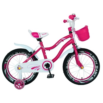 Bicicleta copii 4/6 ani Kids BMX Princess JSX1604, roti 16 Bicicleta copii 4/6 ani Kids BMX Princess JSX1604, roti 16