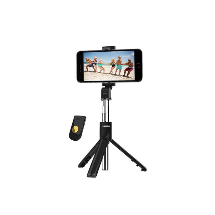 Kosiil Selfie bot, Bluetooth, Távirányítóval, Vezeték nélküli, Fekete