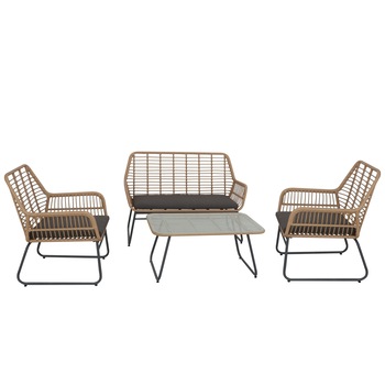 Set mobilier de terasa, Malena, ratan sintetic Set mobilier de terasa, Malena, ratan sintetic