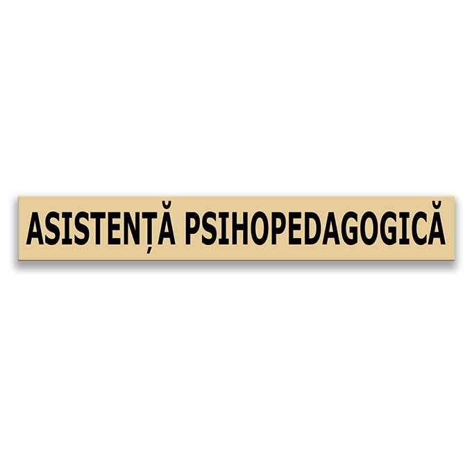 Placuta usa - Asistenta psihopedagogica 5 x 30 cm
