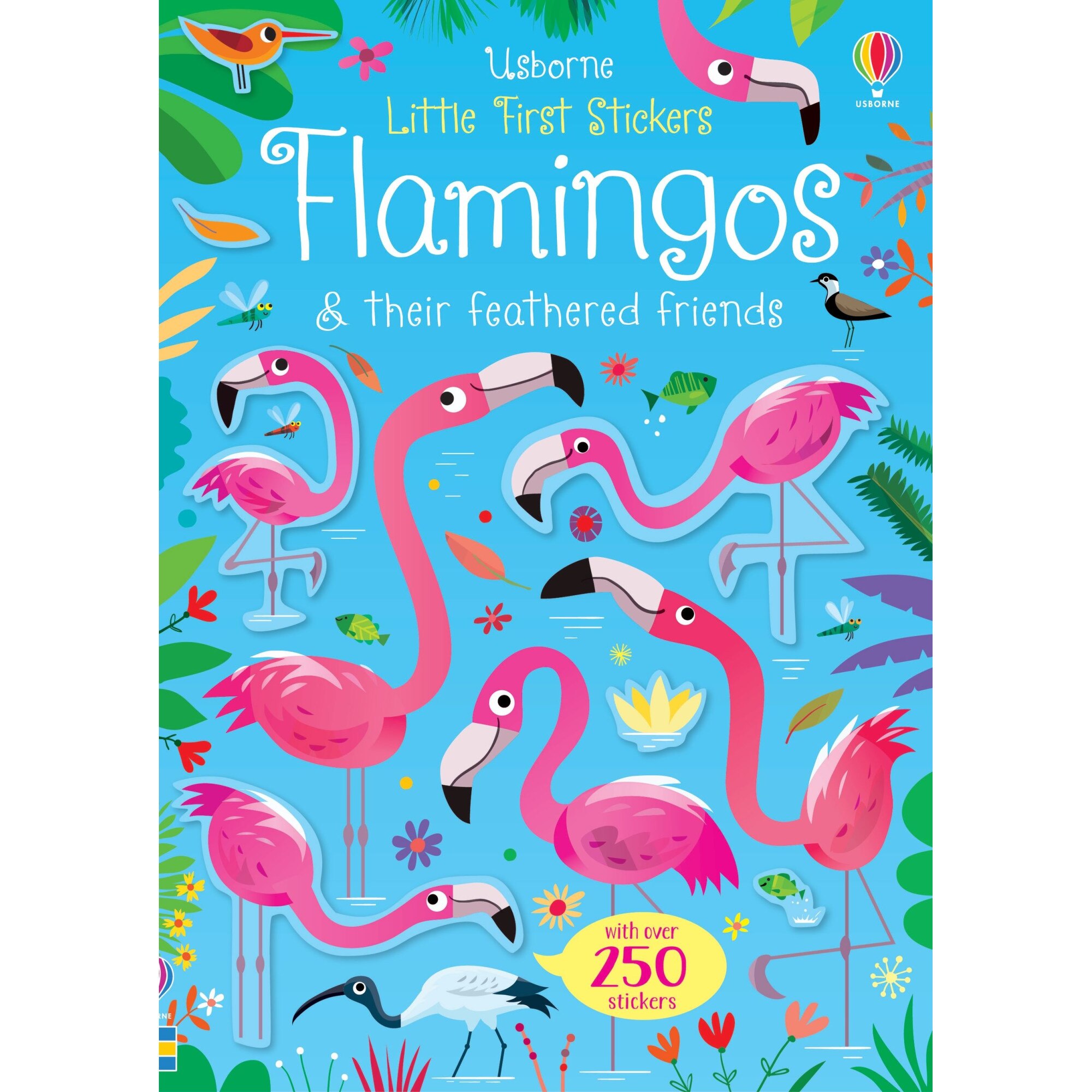 Little First Stickers Flamingos, 3+, Usborne