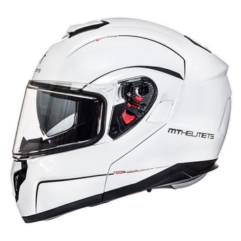 Casca moto Mt Helmets, Atom Sv Solid, Policarbonat, Alb Casca moto Mt Helmets, Atom Sv Solid, Policarbonat, Alb