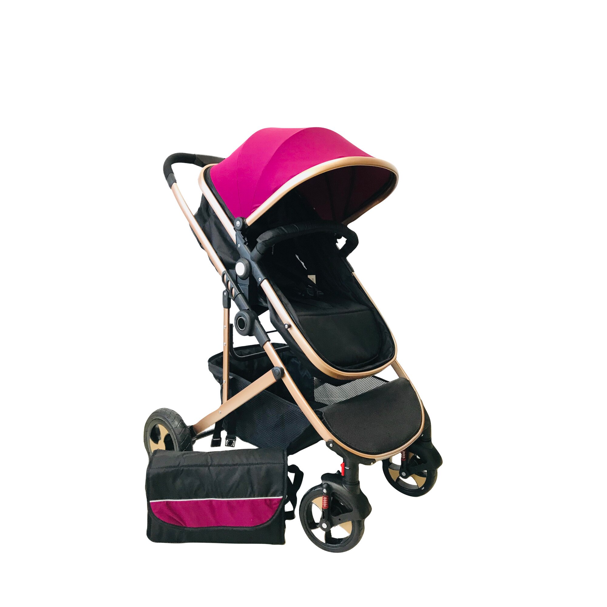 Carucior Beibei, 2 in 1 reversibil, transformabil landou-sport, Mov, Unitoys