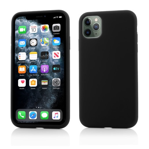 Husa silicon lichid pentru iPhone 11 Pro-BLACK