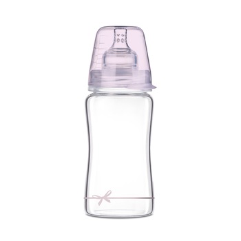 Biberon Sticla Diamond Glass 250 ml, Lovi, Baby Shower - 74/204girl Biberon Sticla Diamond Glass 250 ml, Lovi, Baby Shower - 74/204girl