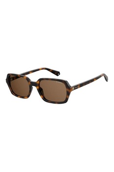 Polaroid, Ochelari de soare dreptunghiulari polarizati, Maro, 53-19-140 Standard Polaroid, Ochelari de soare dreptunghiulari polarizati, Maro, 53-19-140 Standard