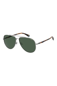Polaroid, Ochelari de soare aviator polarizati, Argintiu/Maro tortoise, 62-14-150 Standard Polaroid, Ochelari de soare aviator polarizati, Argintiu/Maro tortoise, 62-14-150 Standard