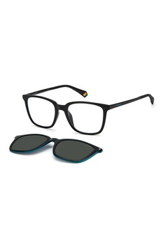 Polaroid, Ochelari de soare patrati unisex polarizati, Negru, 51-18-145 Standard Polaroid, Ochelari de soare patrati unisex polarizati, Negru, 51-18-145 Standard