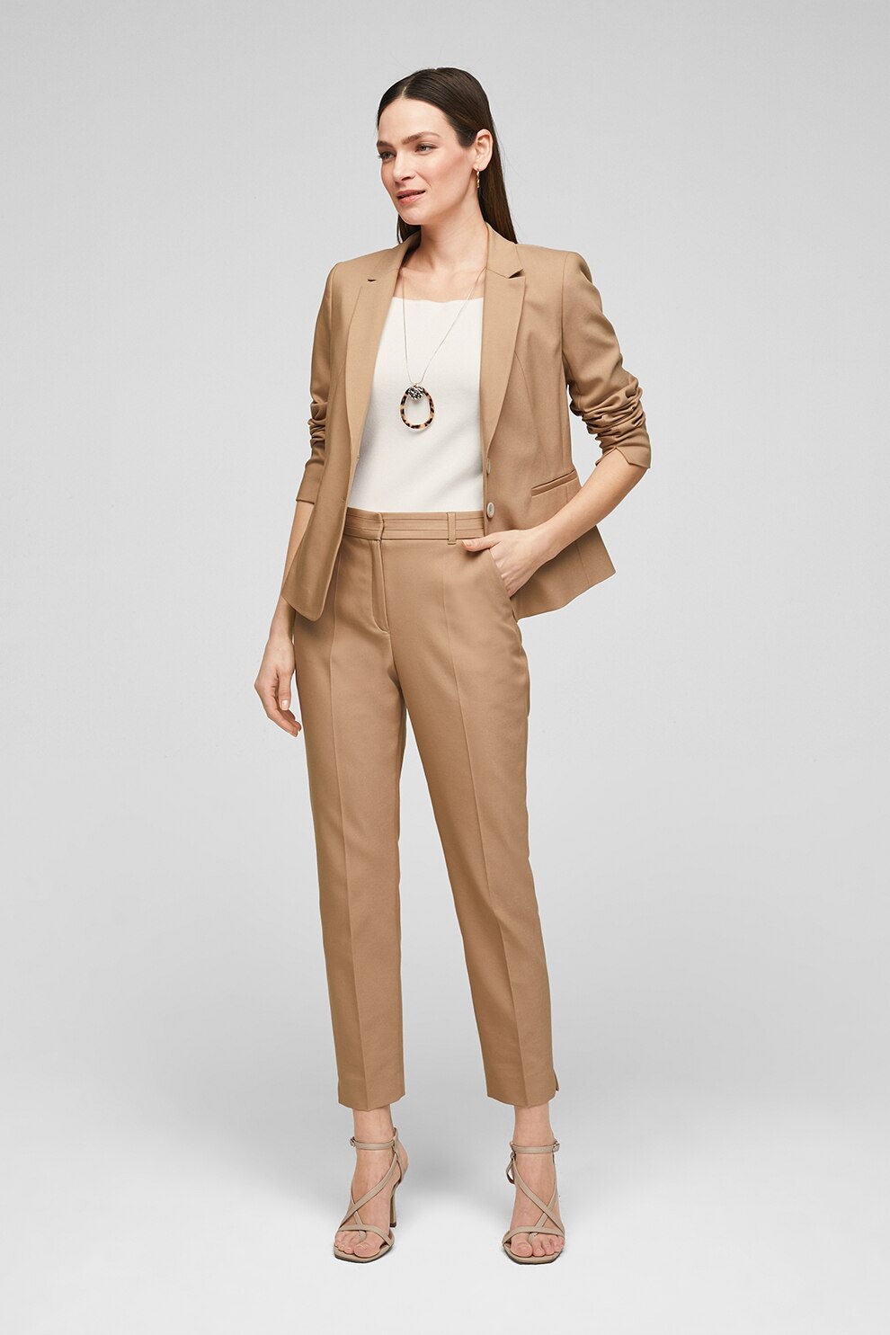 s.Oliver, Tricou tricotat fin cu maneci raglan, Alb