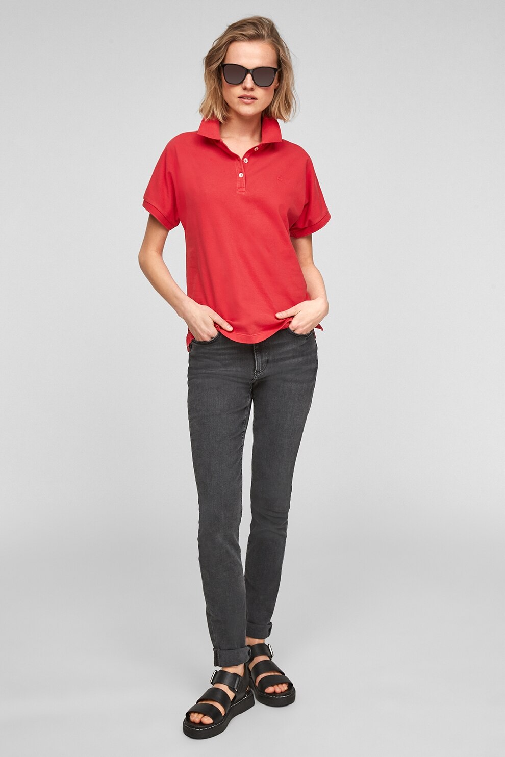s.Oliver, Tricou polo regular fit, Corai