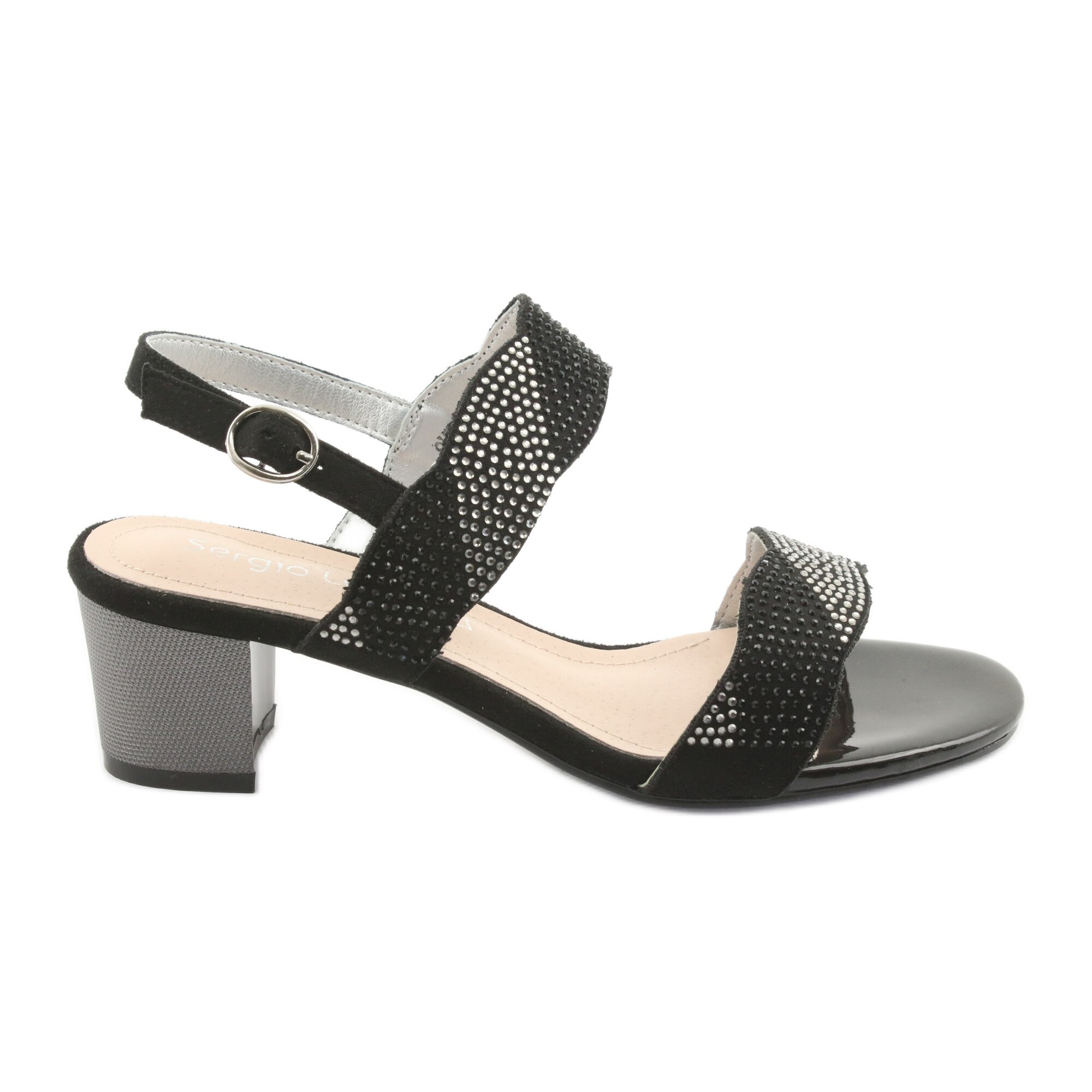 Sandale dama Sergio Leone, BM60088, Negru