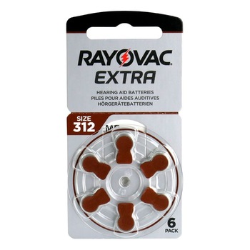 Set Baterii Rayovac Extra 312 PR41 Zinc-Aer 1.45V Pentru Aparate Auditive 6 buc. Set Baterii Rayovac Extra 312 PR41 Zinc-Aer 1.45V Pentru Aparate Auditive 6 buc.