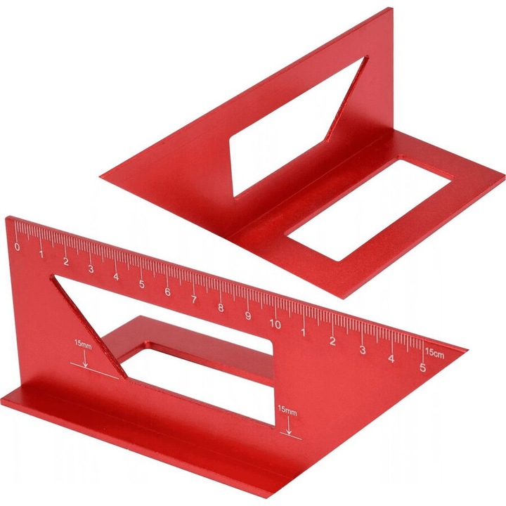 Echer pentru imbinari Yato din aluminiu 45/90° 3D