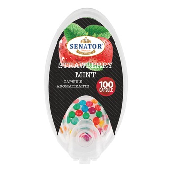 Capsule aromatizante Senator - Strawberry Mint (100) Capsule aromatizante Senator - Strawberry Mint (100)