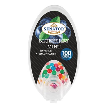 Capsule aromatizante Senator - Blueberry Mint (100) Capsule aromatizante Senator - Blueberry Mint (100)