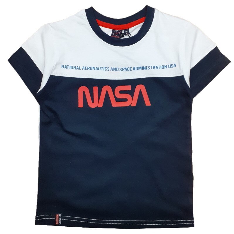 Tricou NASA, Aeronautics, Alb/Bleumarin