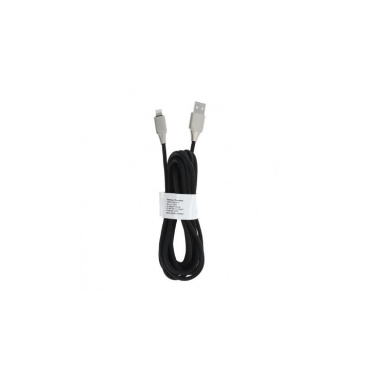 Кабел USB VIPCASE USB Lightning 3 m (C126), Черен
