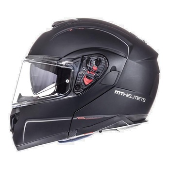 Casca moto, Mt Helmets, Atom Sv Solid, Policarbonat, Gri Casca moto, Mt Helmets, Atom Sv Solid, Policarbonat, Gri