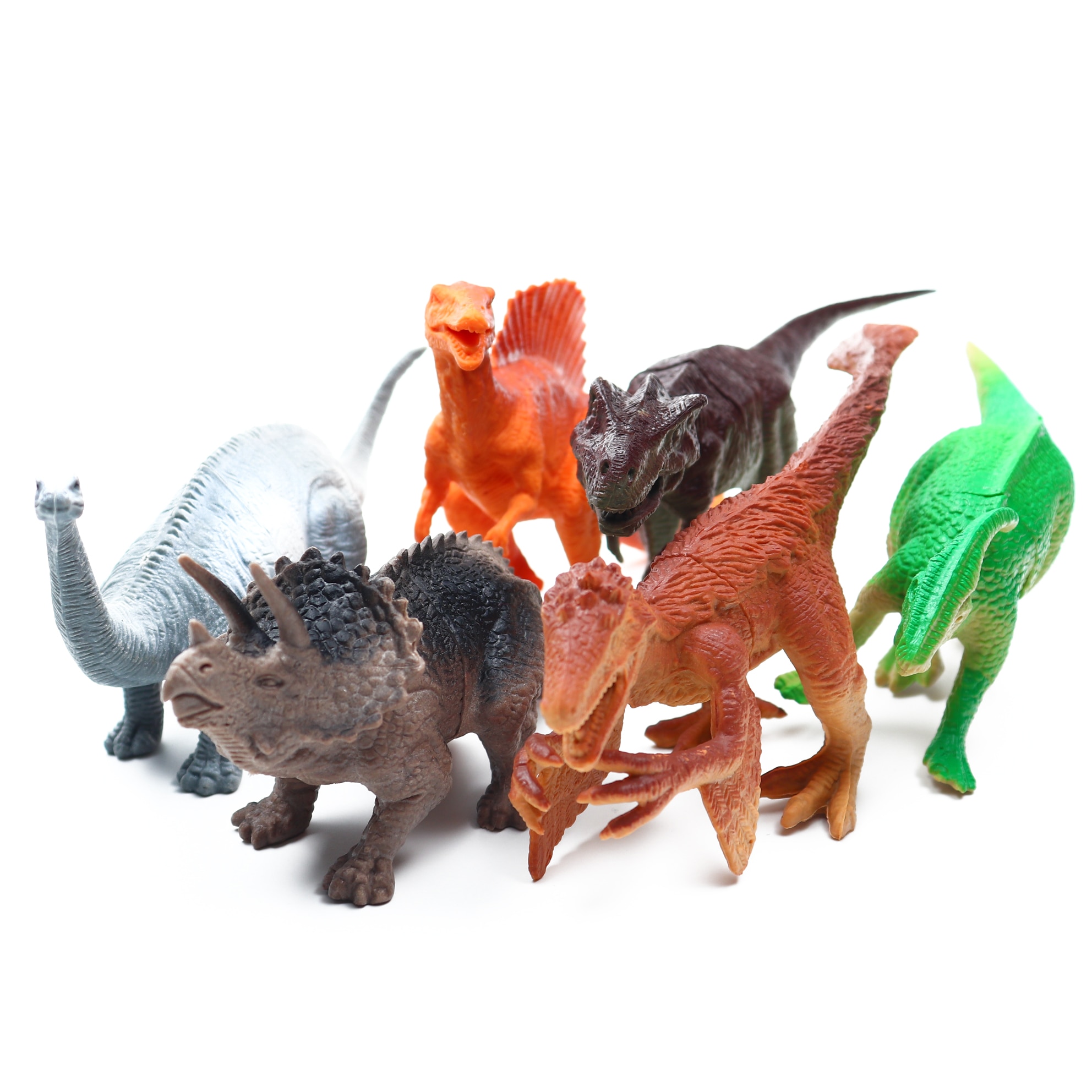 Set 6 figurine dinozauri, Multicolor, 6 piese