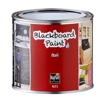 Vopsea tabla de scris BlackboardPaint 500 ml, Rosu, MagPaint Vopsea tabla de scris BlackboardPaint 500 ml, Rosu, MagPaint