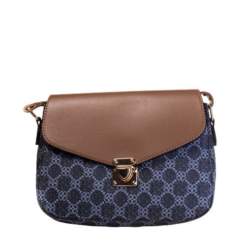 Geanta dama Gina 6689, de umar, Casual, Maro/Gri