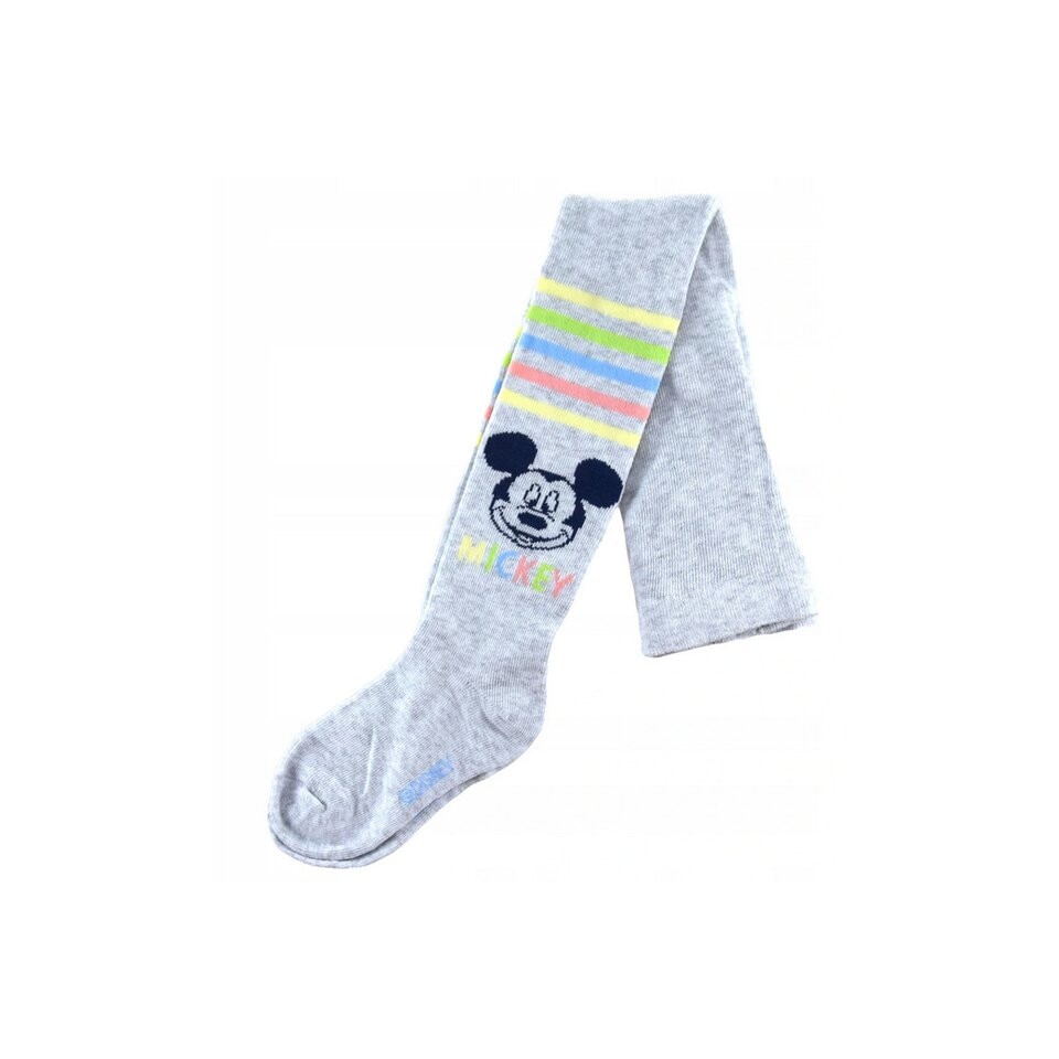 Ciorapi cu chilot bebe, Mickey, gri cu dungi