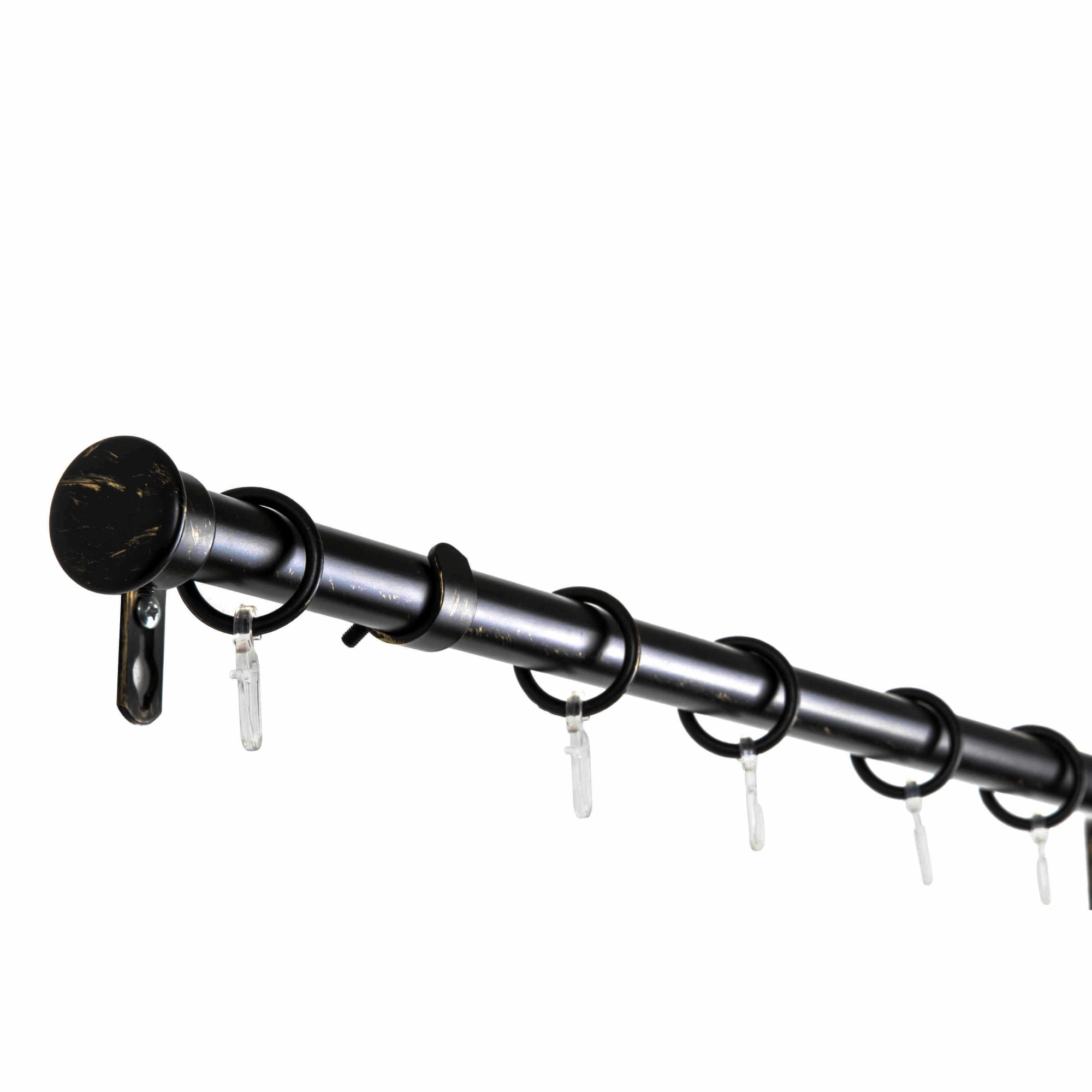 Kit galerie extensibila Gardinia Kara Negru-auriu 160 - 300 cm Ø 19 mm