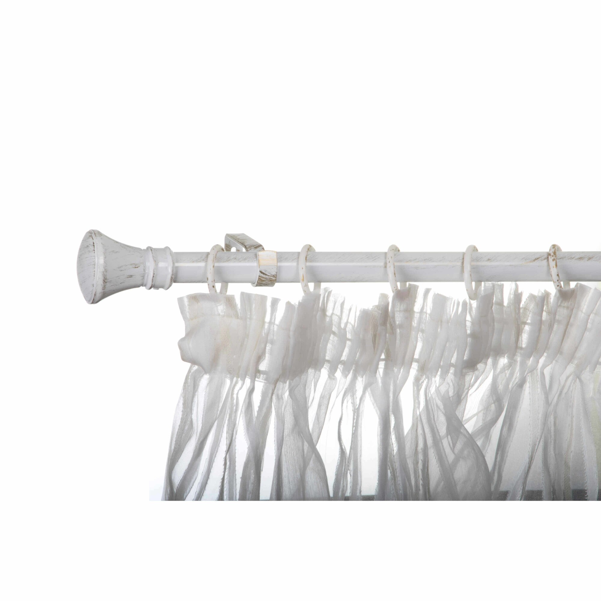 Kit galerie extensibila Gardinia Tiara Alb-auriu 190 - 340 cm Ø 25/22 mm