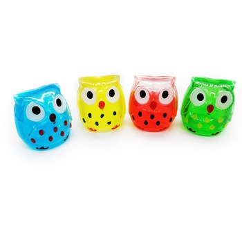 Set 4 slime, Vision, in forma de bufnite, multicolor Set 4 slime, Vision, in forma de bufnite, multicolor