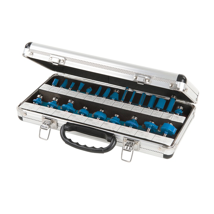 Фрези за дърво Silverline, 1/4", Комплект 24