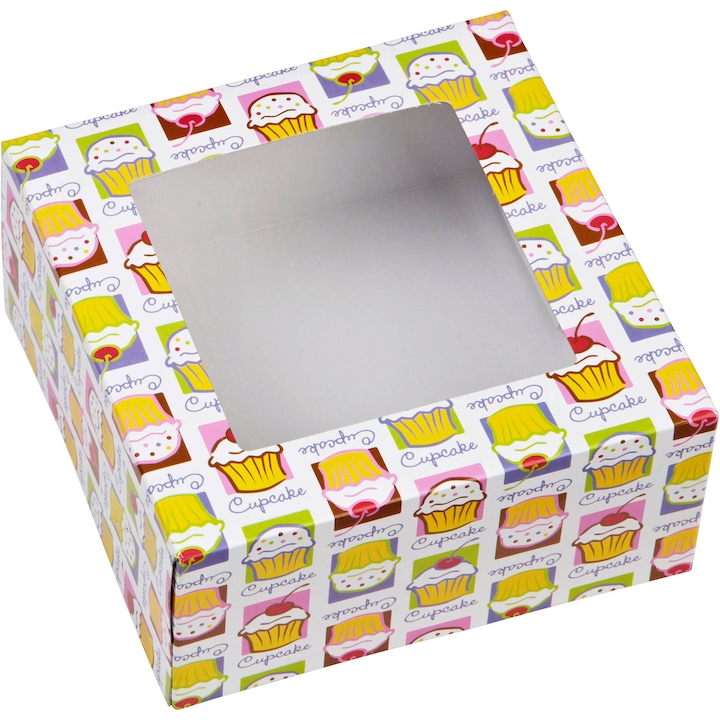 Wilton muffin tároló doboz, 7,6 x 15,8 x 15,8 cm, 3db