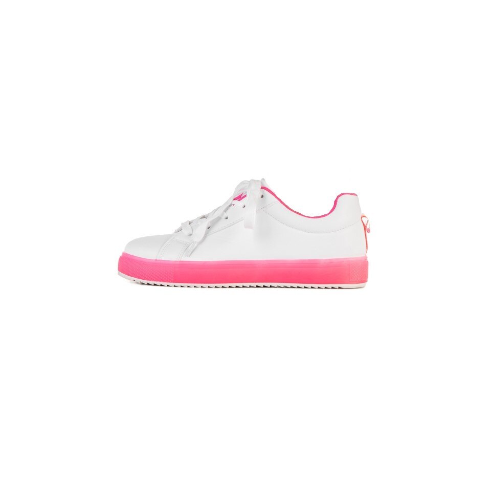 Pantofi sport dama Luela, Alb/Fucsia