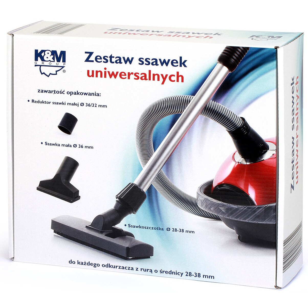 Set perii universale de aspirator 28-38mm K&M