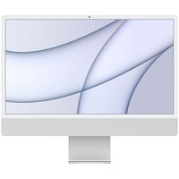 Sistem Desktop, Apple, iMac 24" Retina 4.5K, procesor Apple M1 cu 8 nuclee, 8GB, 256GB, GPU Apple cu 8 nuclee, MacOS, Tastatura maghiara, Argintiu