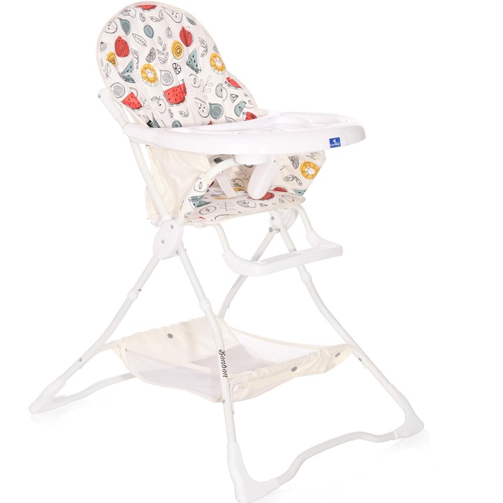 Scaun de masa Lorelli Bonbon White Fruits, Alb