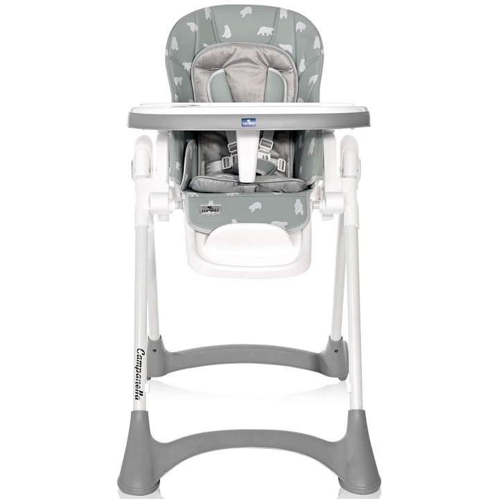 Scaun de masa Lorelli Campanella Blue Surf Bears, reglabil, 6-36 luni, Albastru