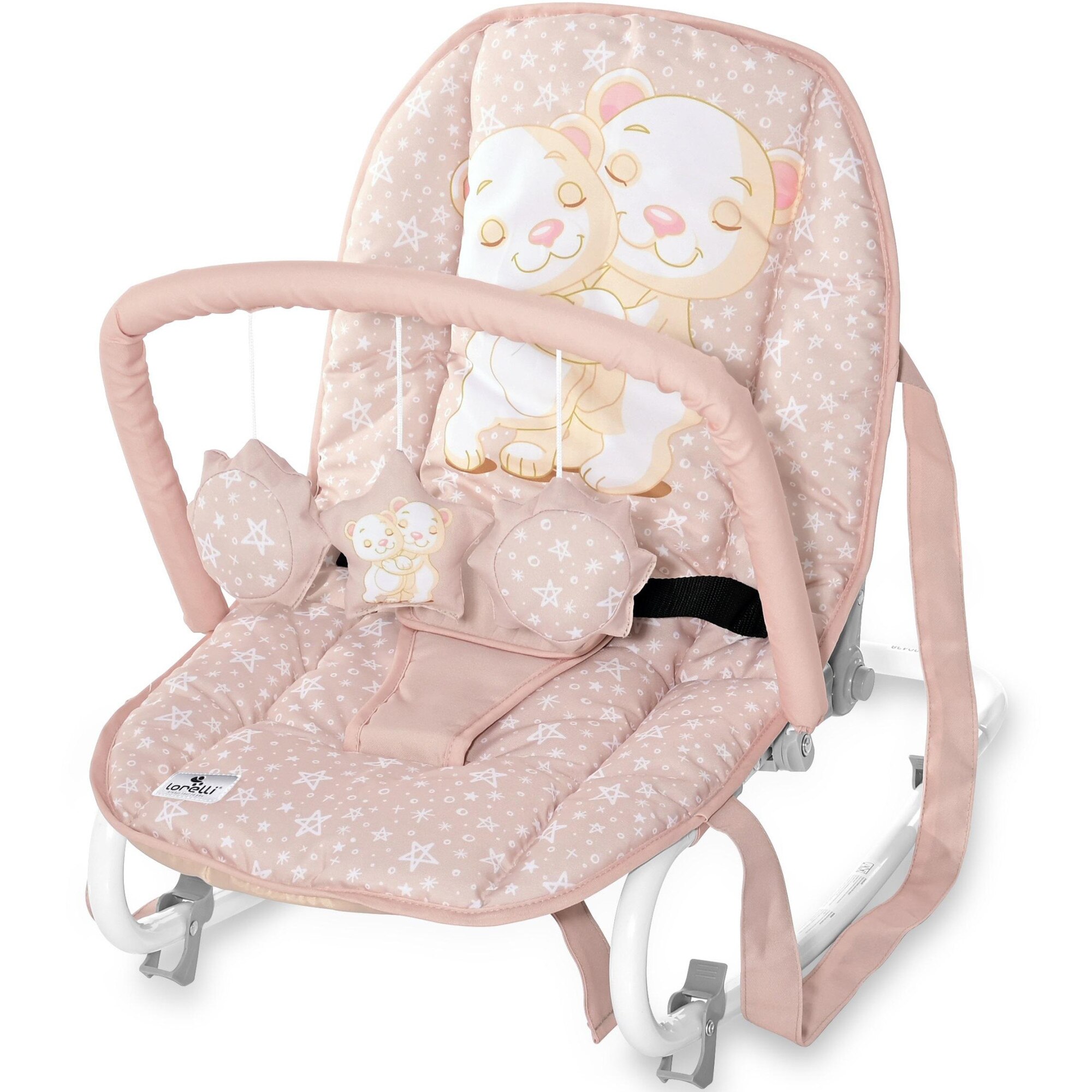 Fotoliu balansoar Lorelli Rock Star Cameo Rose Hug, Roz