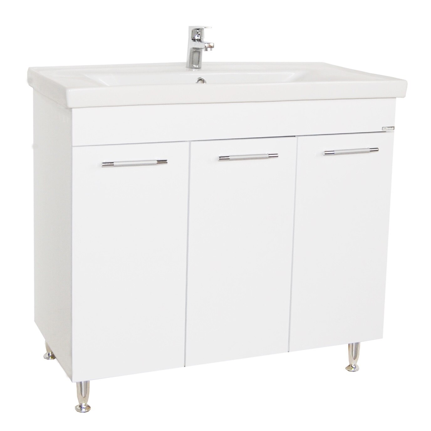 Baza si lavoar Badenmob , seria 754 ,100x81cm , Alb