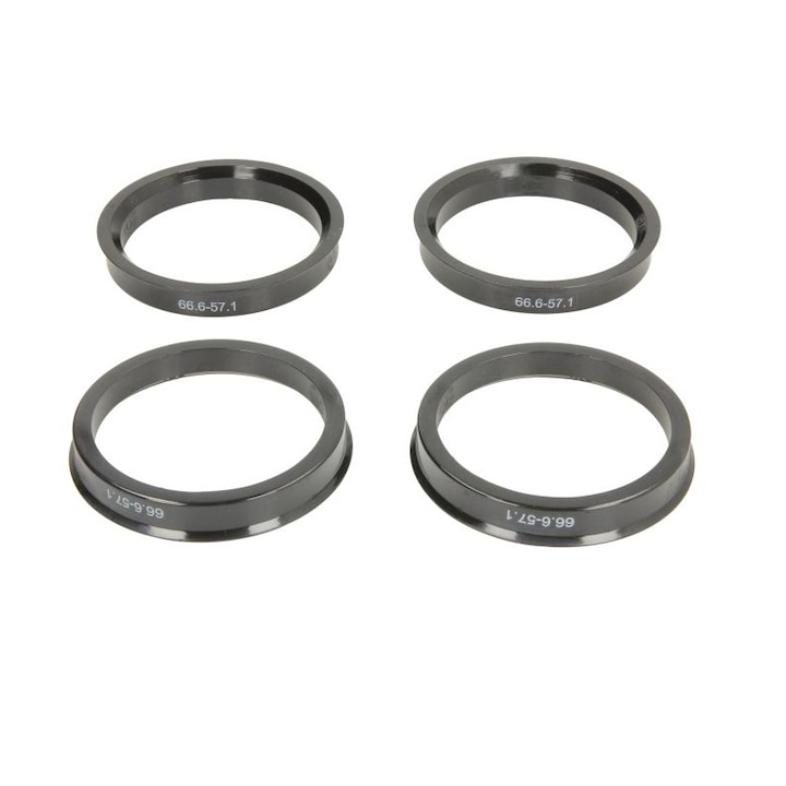 Комплект от 4 водещи пръстена за центриране на колелата 66.6-57.1 YLKRS AUTOMOTIVE ®