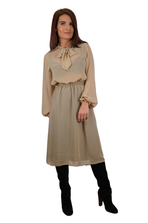 Rochie nude cu buline