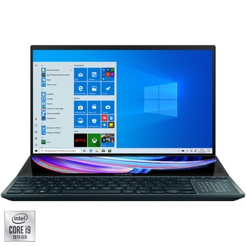 Laptop ultraportabil ASUS ZenBook Pro Duo 15 OLED UX582LR cu procesor Intel® Core™ i9-10980HK pana la 5.30 GHz, 15.6 Laptop ultraportabil ASUS ZenBook Pro Duo 15 OLED UX582LR cu procesor Intel® Core™ i9-10980HK pana la 5.30 GHz, 15.6