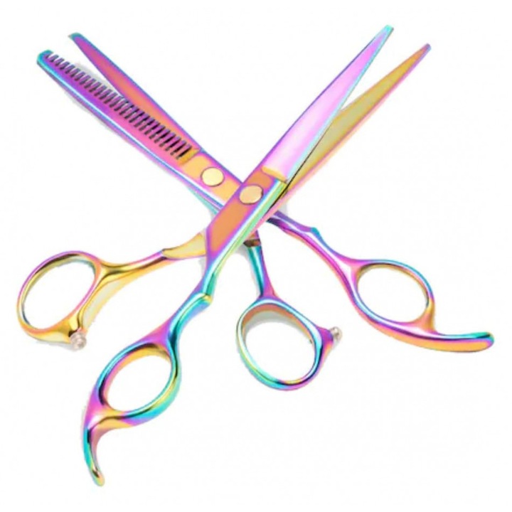 Set foarfece de tuns si filat pentru frizerie FOXMAG24®, salon, marime 6